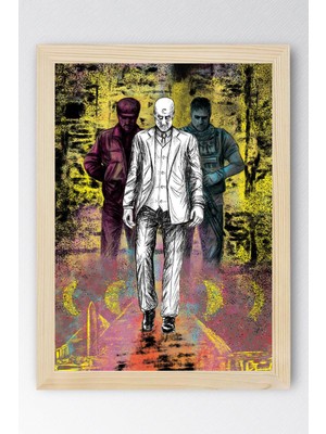 Moon Knight Çerçeveli Tablo - Moon Knight Marvel Dizi Posteri Tablo