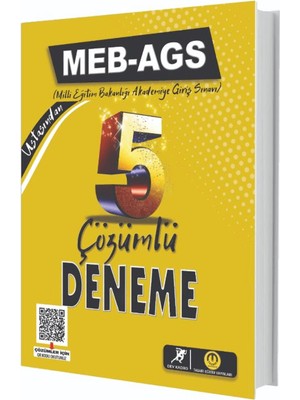 Tasarı Eğitim Yayınları 2025 Meb-Ags 5 Çözümlü Güncel Deneme