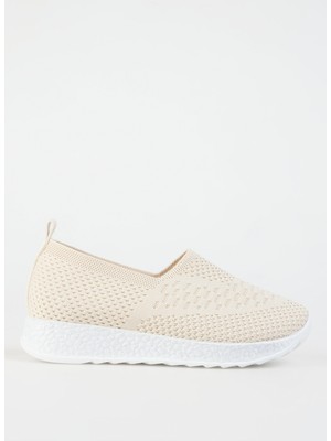 Cotton Bar Bej Kadın Sneaker Jabren