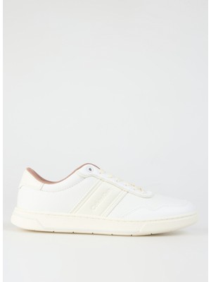 Calvin Klein Beyaz Erkek Sneaker Low Top Lace Up Logo