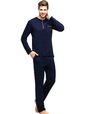 Us Polo 17384 Erkek Uzun Kol Pijama Takımı