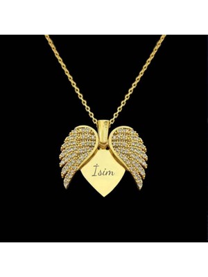 Kişiye Özel Melek Kanatlı Kolye