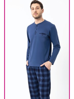 Erdem Erkek Ekoseli Pijama Takımı
