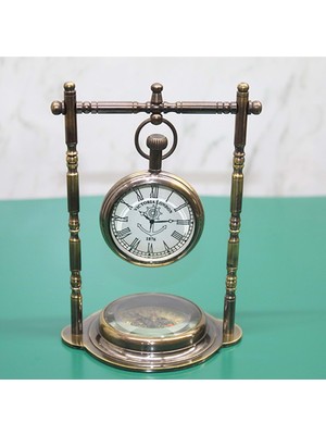 Keyfim Shop Pirinç Masa Üstü Saat