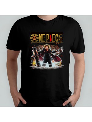 Pixxa One Piece Monkey D. Luffy %100 Pamuklu Bisiklet Yaka T-Shirt Model 14