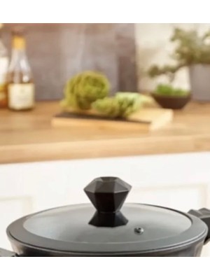 Arcak2 Karaca Diamond 24 cm. Cam Kapak ve Kulp (dikkat tencere yoktur)