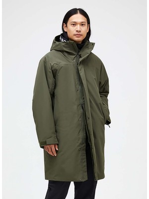 M Treeline Insulated Parka Haki Erkek Fermuarlı Yaka Ceket