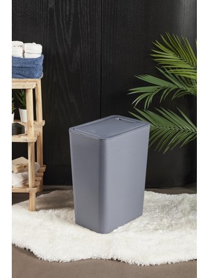Perotti 13246 Gri Molly 12 Litre Click Çöp Kovası