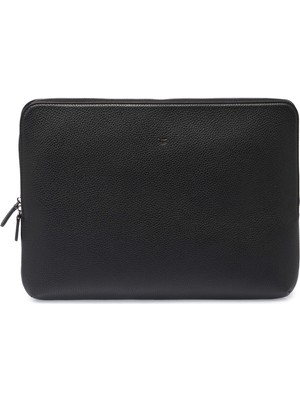 Tergan Siyah Hakiki Deri Unisex Laptop Çantası - S1LC00002952-A41