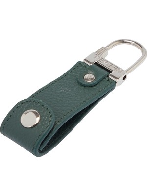 Tergan Yeşil Hakiki Deri Unisex Anahtarlık - S1AN00000267-I5T