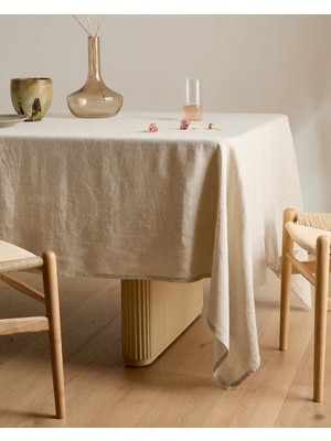 Wellstil Doku | Organik Ham Keten Masa Örtüsü 110X160 cm