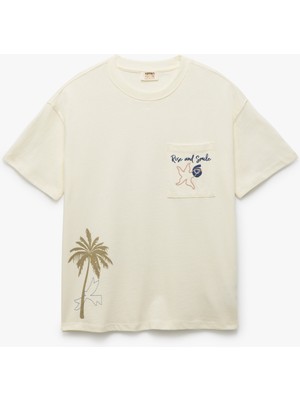 Koton Bisiklet Yaka Kısa Kollu Pamuklu Tişört