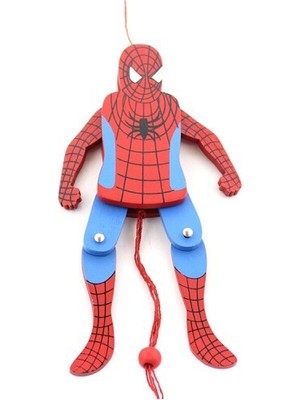 Ahşap Sallanan Örümcek Adam Figürü