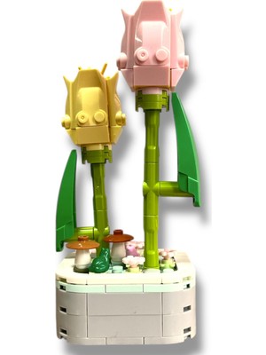 Dostoys 107 Parça Lale Zambak Yapım Seti - Gerçekçi ve Dekoratif Hediye Seçeneği