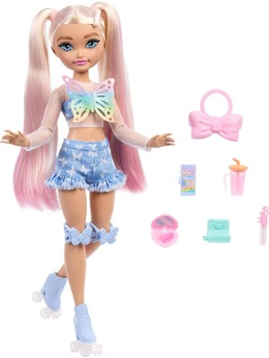 Barbie Dream Besties Paten Partisi Malibu Bebek ve Aksesuarları JFX96