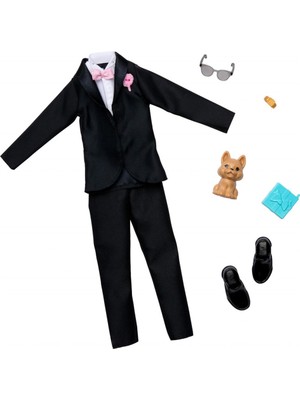 Barbie ve Ken'in Kıyafet Koleksiyonu 2'li Paketler Damat HWV77
