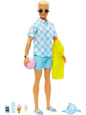 Barbie Plaj Günü Oyun Seti Ken HPL74