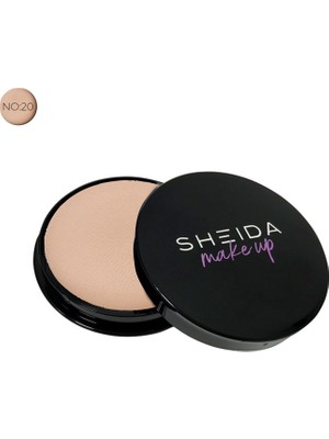 Sheida Silken Powder No:20 İpeksi Pudra Ultra Mat Bitiş 20 Renk 12 Saat Kalıcılık