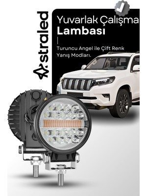 Off Road Drl Gündüz LED Yuvarlak Çalışma Lambası Traktör Tekne Tır Kamyon Atv Spot Sis Farı