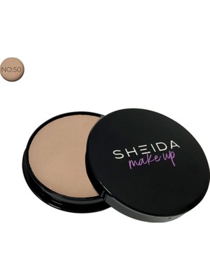 Sheida Silken Powder No:50 Ultra Mat İpeksi Pudra 12 Saat Kalıcılık ve Parlama Kontrolü