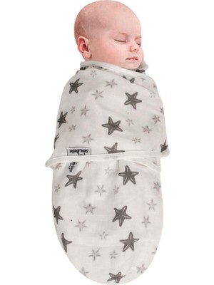 Jusso Organik Müslin Kundak Yeni Gri Yıldız