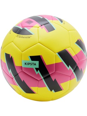Öğretici Futbol Topu - 5 Numara - Sarı / Pembe - Learning Ball