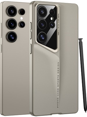 ZORE Galaxy S25 Ultra Uyumlu Kılıf Ultra Ince Kamera Korumalı Sert Rubber Procase Kapak-Gold