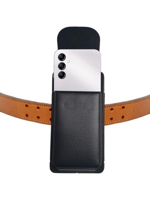 Exenar Galaxy A14 Uyumlu Kılıfı - Bel Kemer Kılıfı Kapaklı Mıknatıslı