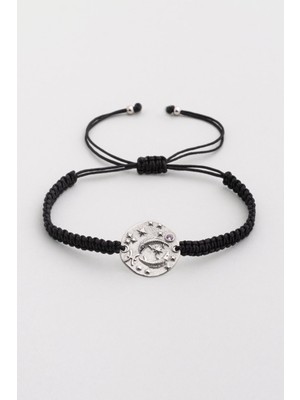 So CHIC Balık Burcu 18 Ayar Beyaz Altın Kaplama Ayarlanabilir Unisex Gümüş Bileklik