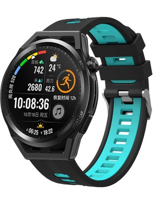 ZORE Galaxy Watch 42MM Krd-55 Uyumlu Kordon Zore - Siyah-Mavi