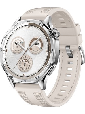 ZORE Huawei Watch Gt 5 Uyumlu Zore KRD-128 Silikon Kordon-Krem