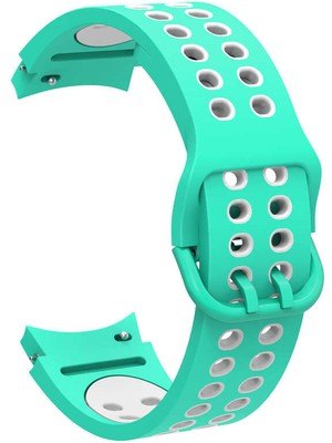 ZORE Galaxy Watch 4 44MM Krd-02 Uyumlu Kordon Zore - Yeşil-Beyaz