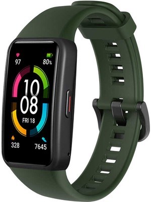 ZORE Huawei Band 6 Uyumlu Krd-47 Uyumlu Kordon Zore - Koyu Yeşil