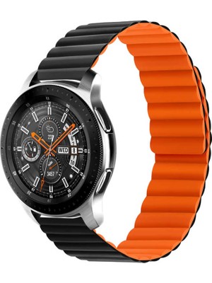 ZORE Xiaomi Amazfit Pace Uyumlu Krd-52 Kordon Zore - Siyah-Turuncu