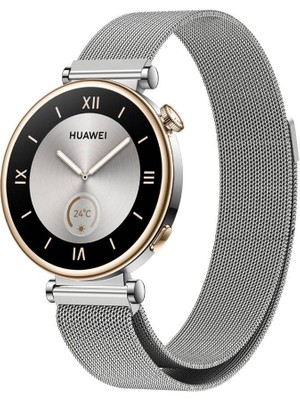 ZORE Huawei Gt4 18MM Uyumlu Krd-01 Metal Kordon Zore - Gümüş