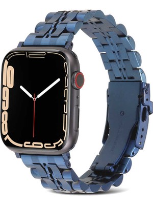 ZORE ​​​watch Ultra 49MM Kordon Uyumlu Krd-54 Metal Strap Kayış Zore - Lacivert