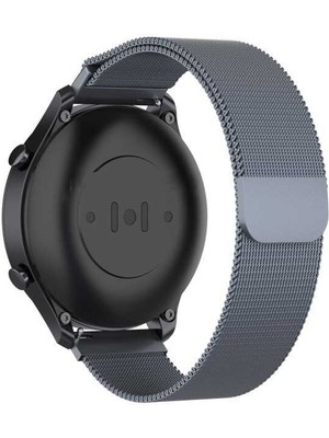 ZORE Galaxy Watch 46MM (22MM) Uyumlu Krd-12 Metal Kordon Zore - Gri