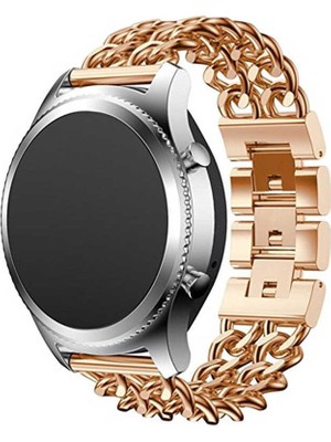 ZORE Huawei Watch Gt 3 46MM Uyumlu Krd-17 Metal Kordon Zore - Rose Gold