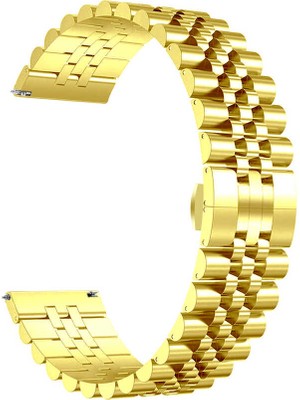 ZORE Huawei Watch Gt 3 46MM Uyumlu Krd-36 Metal Kordon Zore - Gold