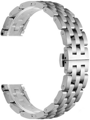 ZORE Huawei Watch Gt 3 46MM Uyumlu Krd-20 Metal Kordon Zore - Gümüş