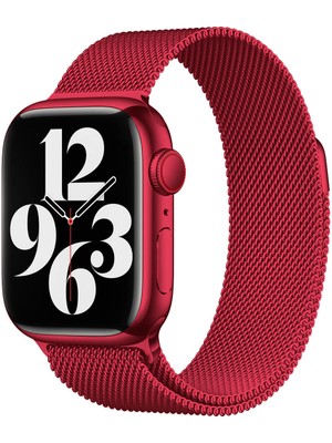 ZORE Watch 38MM Uyumlu Krd-01 Metal Kordon Zore - Kırmızı