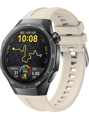 ZORE Huawei Watch Gt5 Pro 46MM Uyumlu Zore KRD-130 Silikon Kordon Strap Kayış-Starlight