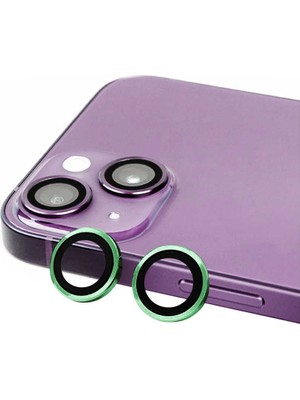 ZORE Apple iPhone 15 Uyumlu Cl-07 Kamera Lens Koruyucu-Yeşil