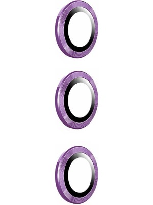ZORE Galaxy S24 Plus Uyumlu Kamera Lens Koruyucu Cam Filmi-Derin Mor