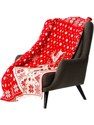 Woolhome Triko Koltuk Şalı Çift Taraflı 170X130