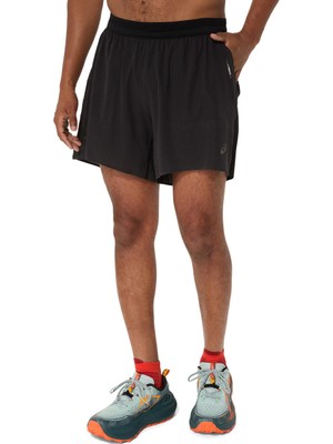 Asics Fujitrail Elite Short Erkek Siyah Beyaz Şort 2011D268-001