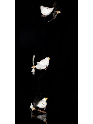 Çerçici Ahşap hayvan figürlü rüzgar çanı no:3