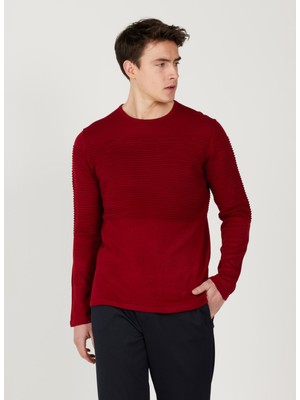 Altınyıldız Classics Bisiklet Yaka Standart Kırmızı Erkek Kazak 4A4921100065_KMZ