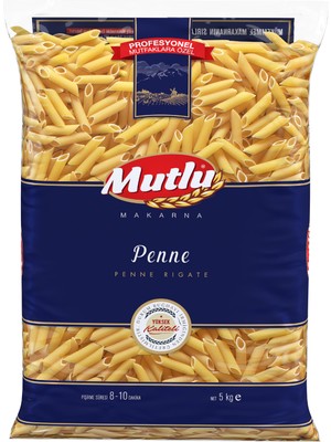 Mutlu Makarna Penne Kalem Makarna 5 kg