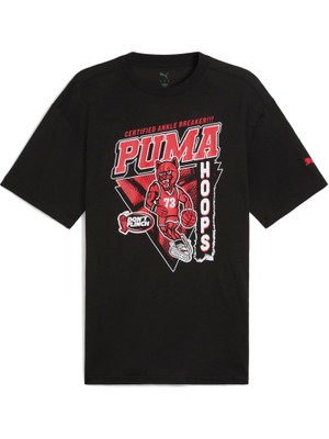 Puma Rival Rage 5 Erkek Siyah Yuvarlak Yaka Tişört